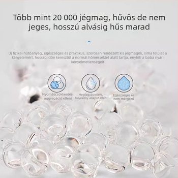 Babakocsis ülésvédő hűtő PVC anyagból, univerzális babakocsikhoz és étkezőszékekhez, jéggyöngy párna