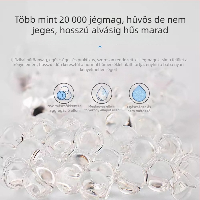 Babakocsis ülésvédő hűtő PVC anyagból, univerzális babakocsikhoz és étkezőszékekhez, jéggyöngy párna