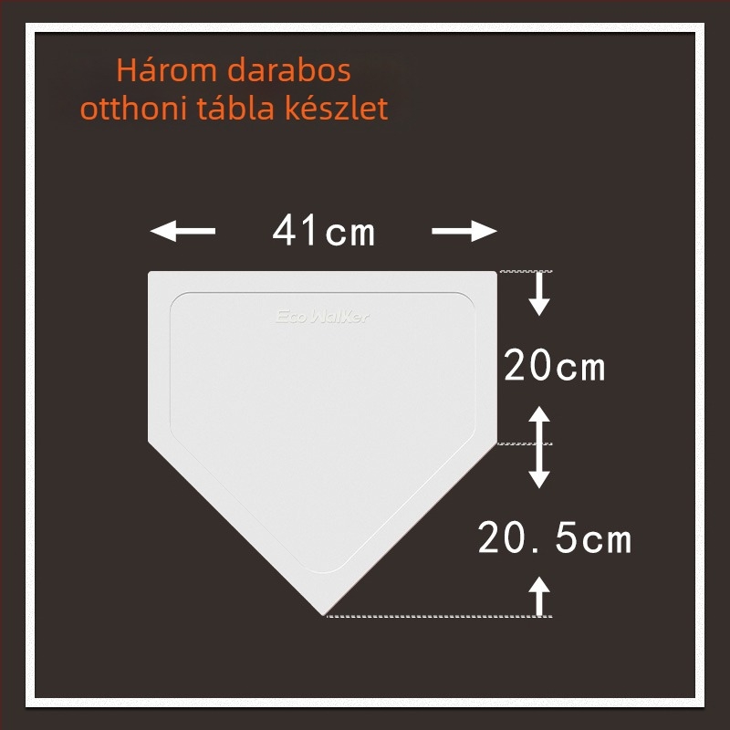 TPE baseball edzés alaplap készlet, vízálló, csúszásmentes, tartalmazza a Home Plate és Pitcher's Plate-et (megerősített)