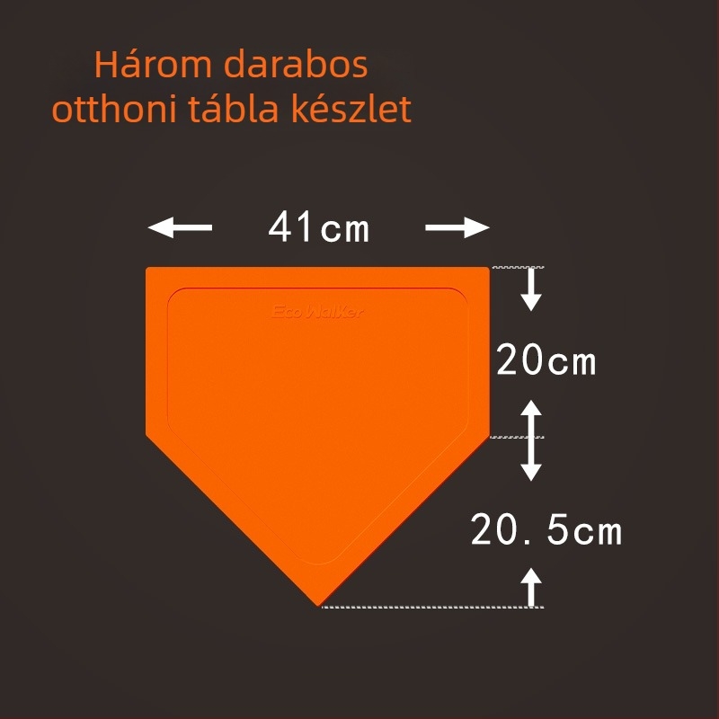 TPE baseball edzés alaplap készlet, vízálló, csúszásmentes, tartalmazza a Home Plate és Pitcher's Plate-et (megerősített)