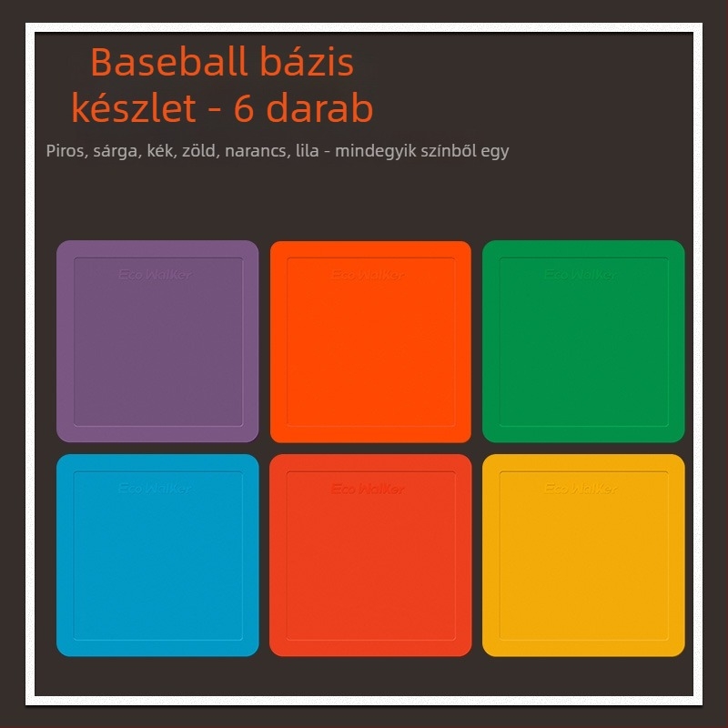 TPE baseball edzés alaplap készlet, vízálló, csúszásmentes, tartalmazza a Home Plate és Pitcher's Plate-et (megerősített)