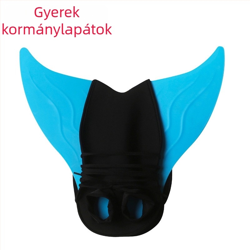 Gyerekeknek szóló sellőuszony – Egyrészes, bálnafarkat idéző dizájn, PP+TPR anyag, testreszabható