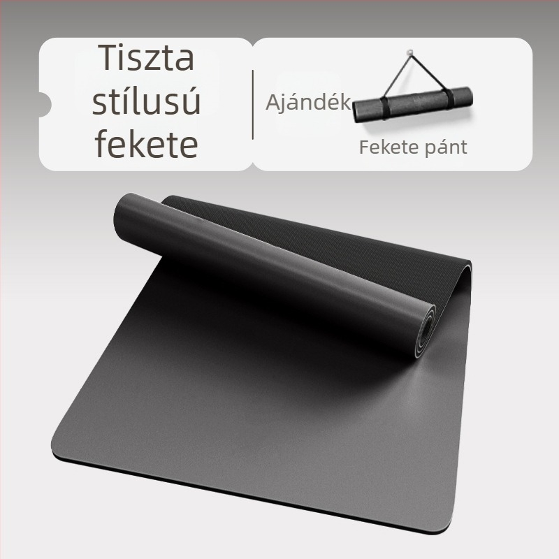 Kiváló minőségű jógaszőnyeg PU és gumi anyagból, csúszásmentes, csendes, vastagabb és széles 68 cm, méretek 183×68 cm vagy 80 cm