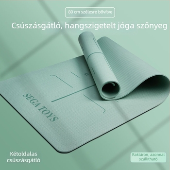 Megvastagított és szélesebb jóga matrac lányoknak, csúszásmentes otthoni használatra, ütéscsillapító hatással