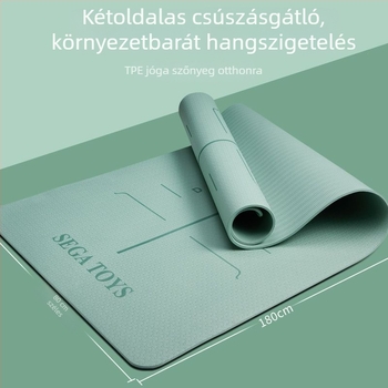 Megvastagított és szélesebb jóga matrac lányoknak, csúszásmentes otthoni használatra, ütéscsillapító hatással