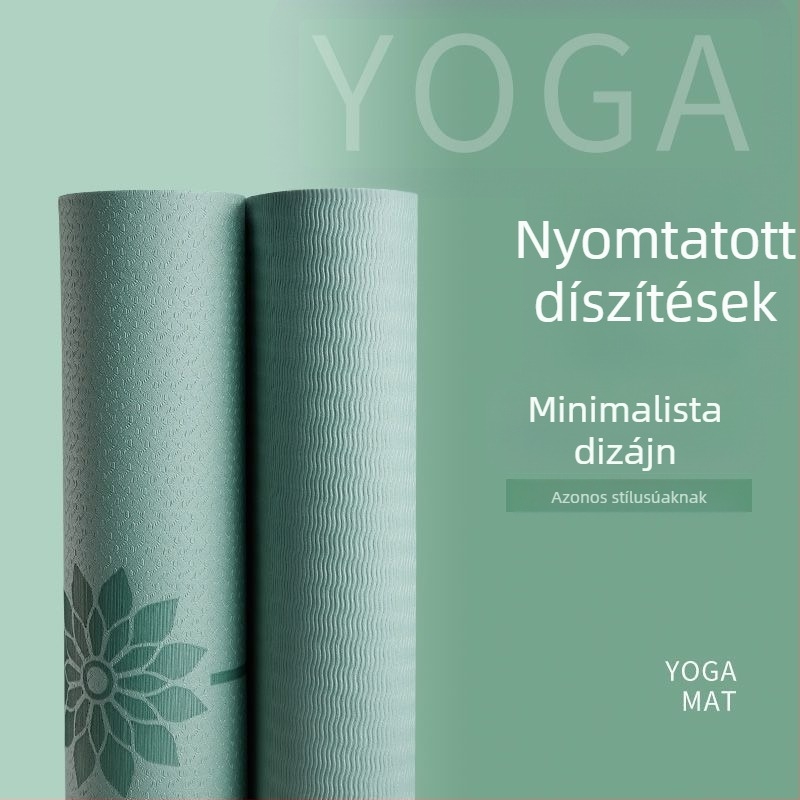 Megvastagított és szélesebb jóga matrac lányoknak, csúszásmentes otthoni használatra, ütéscsillapító hatással