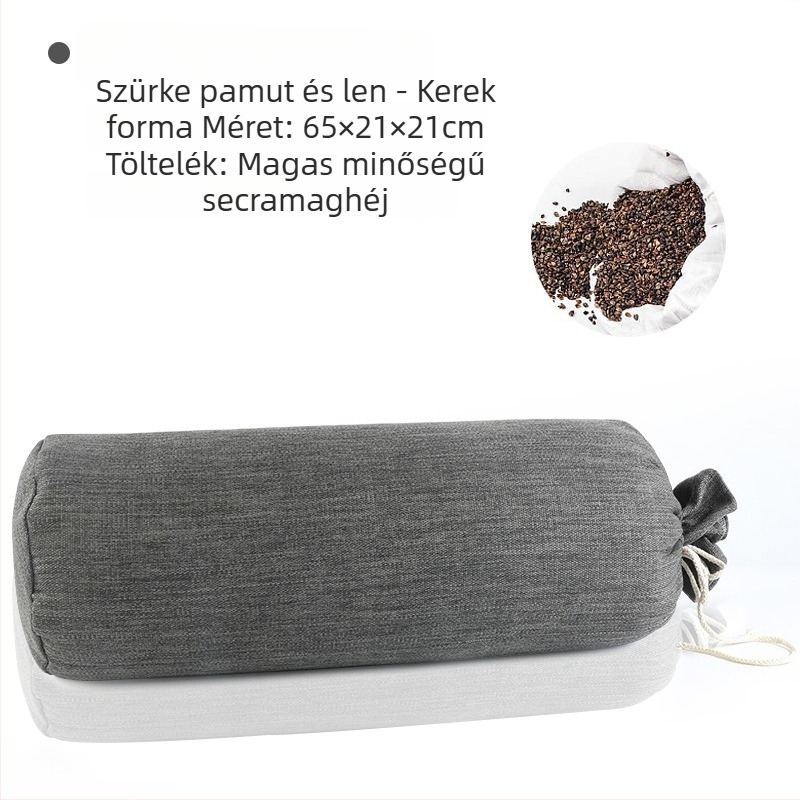 Jóga párna hajdina töltettel, Iyengar és Yin jóga segédeszköze, terhes nőknek, deréktámasztó párna, négyzetes hengeres forma