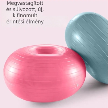 Pilates Donut Jóga Labda, Vastagított, Törésálló Alma Labda Felnőtteknek, Postpartum Stabilitás és Egyensúly – Fél-gömb