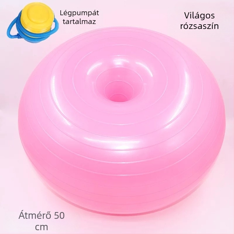 Pilates Donut Jóga Labda, Vastagított, Törésálló Alma Labda Felnőtteknek, Postpartum Stabilitás és Egyensúly – Fél-gömb