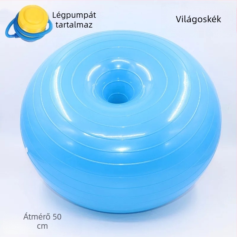 Pilates Donut Jóga Labda, Vastagított, Törésálló Alma Labda Felnőtteknek, Postpartum Stabilitás és Egyensúly – Fél-gömb