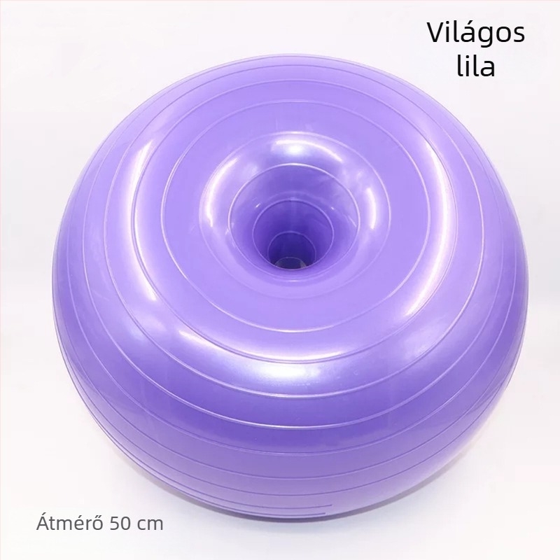 Pilates Donut Jóga Labda, Vastagított, Törésálló Alma Labda Felnőtteknek, Postpartum Stabilitás és Egyensúly – Fél-gömb