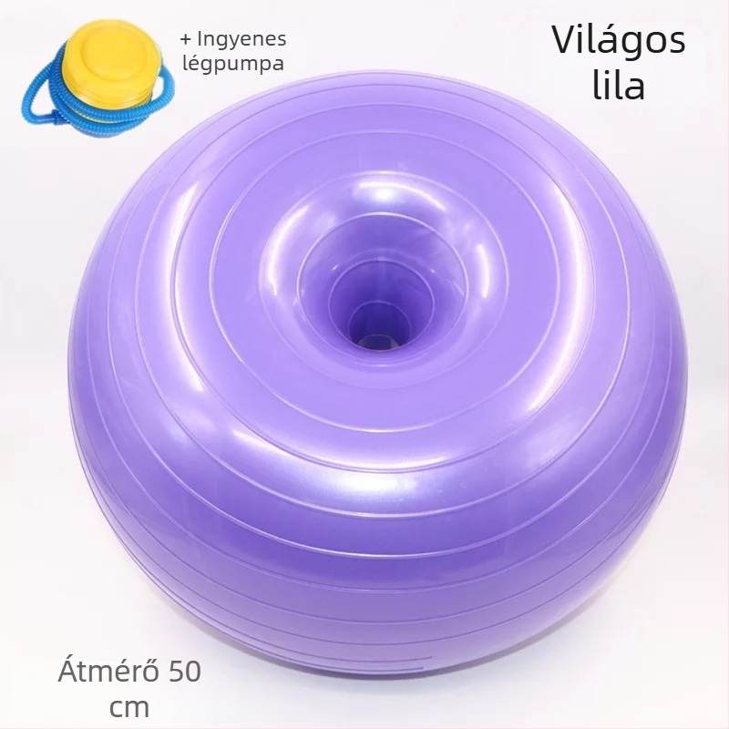 Pilates Donut Jóga Labda, Vastagított, Törésálló Alma Labda Felnőtteknek, Postpartum Stabilitás és Egyensúly – Fél-gömb