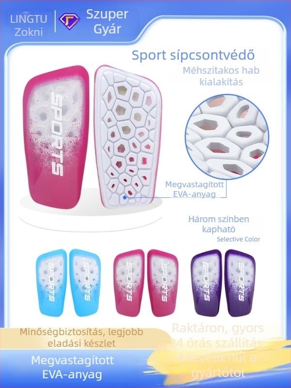 Futball sípcsontvédő lemez, műanyag, márka Leading the Way, kategória sípcsontvédő, licencelt magáncímke