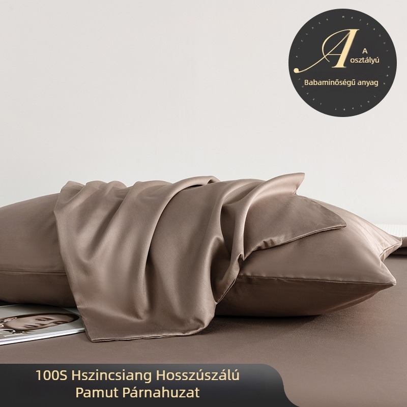Klass A kismama- és csecsemőminőségű szatén pamut párnahuzat, 100% hosszú szálú pamut, egyszínű, lélegző, hűs és selymes, 48×74 cm
