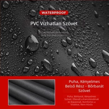Yuduoduo PVC teljes testű vízálló overall beépített mentőmellénnyel horgászathoz és úszáshoz; zsebek nélkül