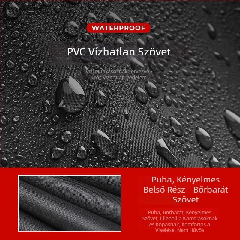 Yuduoduo PVC teljes testű vízálló overall beépített mentőmellénnyel horgászathoz és úszáshoz; zsebek nélkül