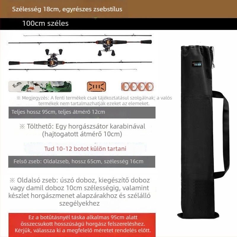 Horgászbot táska – Márka: Más; Anyag: PVC; Vízállóság: Nem.