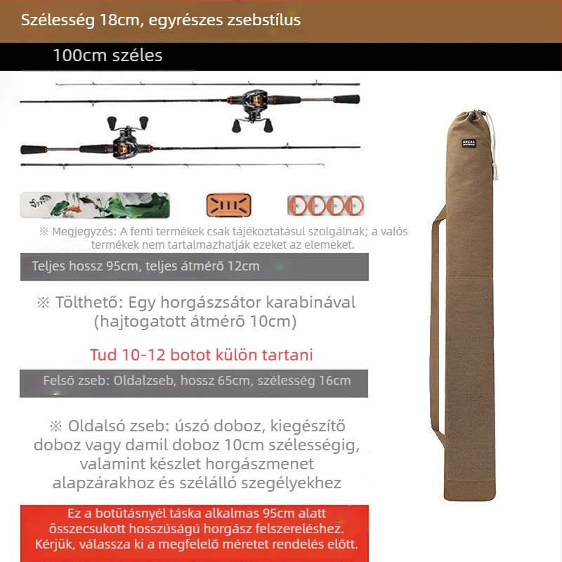 Horgászbot táska – Márka: Más; Anyag: PVC; Vízállóság: Nem.