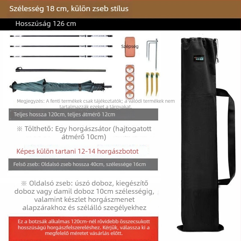 Horgászbot táska – Márka: Más; Anyag: PVC; Vízállóság: Nem.