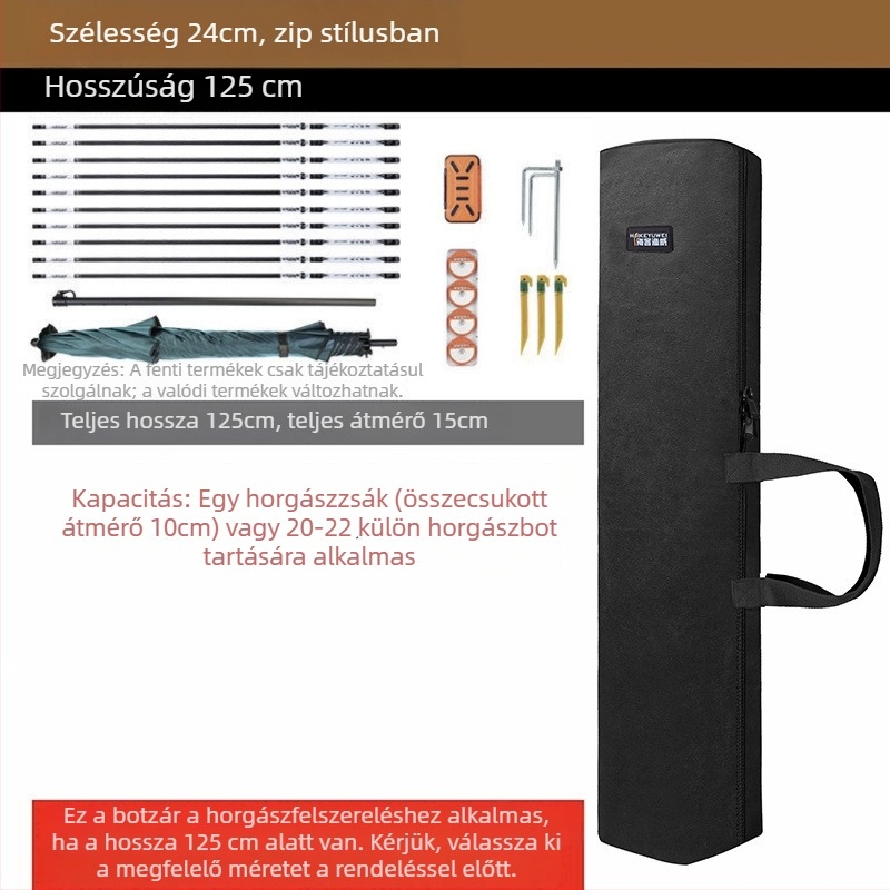 Horgászbot táska – Márka: Más; Anyag: PVC; Vízállóság: Nem.