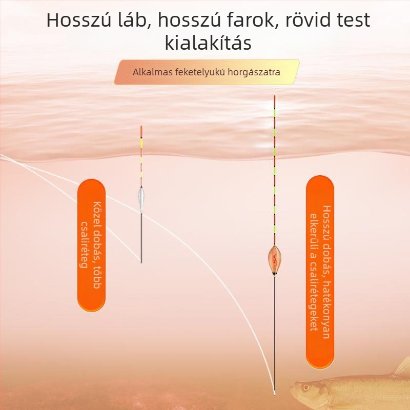 Nano sodródó úszó jég- és sekélyvízi horgászathoz
