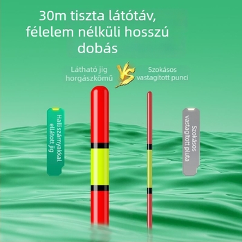 Memories Függőleges sodrású úszó – hosszú dobás, elektronikus éjjeli világítás, műanyag