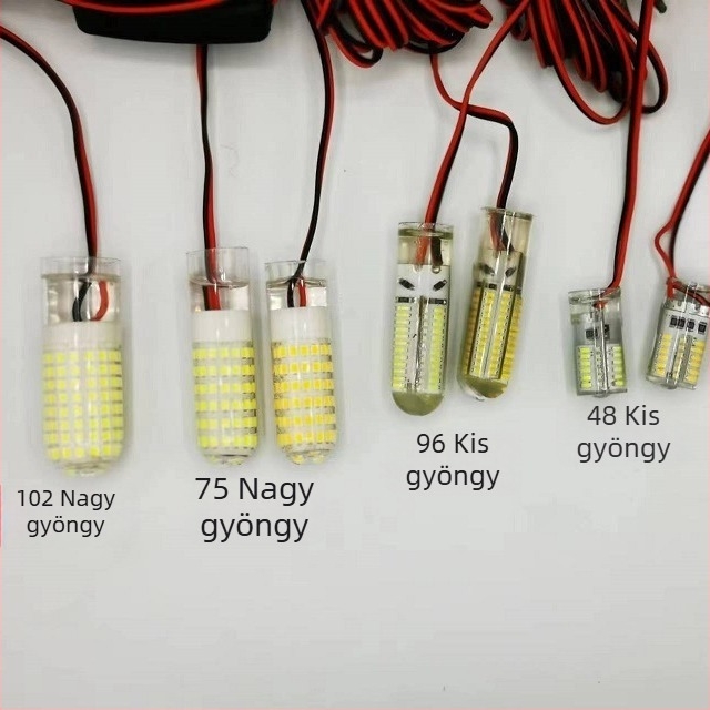 Víz alatti halászati lámpa - LED, 12V, vízálló, nagy fényerő