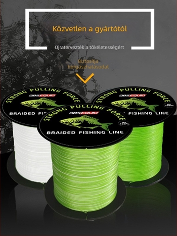 8-szálas fonott PE fő horgász zsinór, 10–80 lb