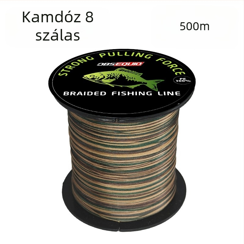 8-szálas fonott PE fő horgász zsinór, 10–80 lb