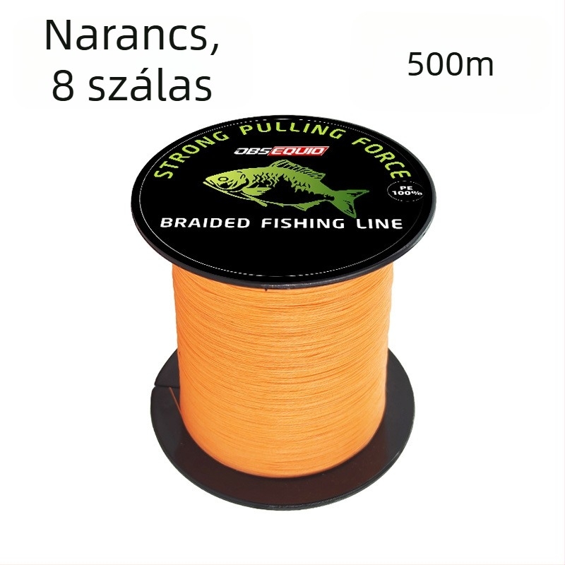 8-szálas fonott PE fő horgász zsinór, 10–80 lb