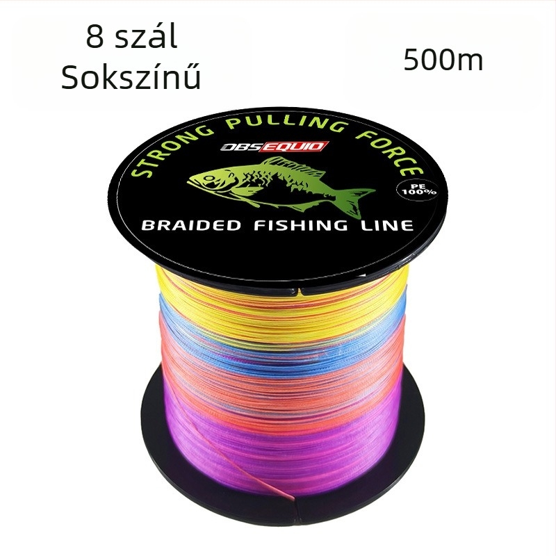 8-szálas fonott PE fő horgász zsinór, 10–80 lb