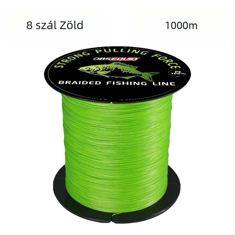 8-szálas fonott PE fő horgász zsinór, 10–80 lb