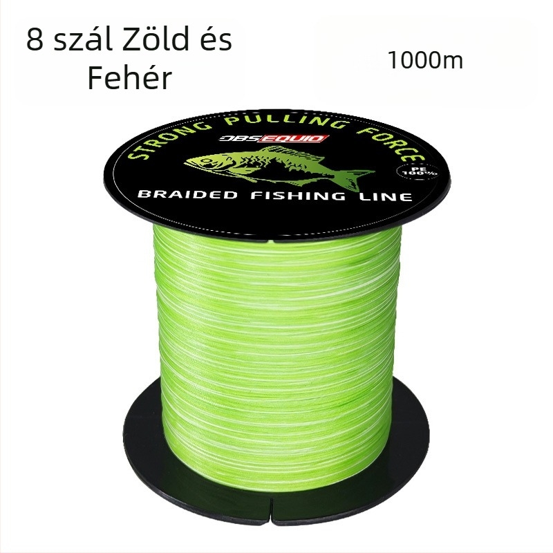 8-szálas fonott PE fő horgász zsinór, 10–80 lb