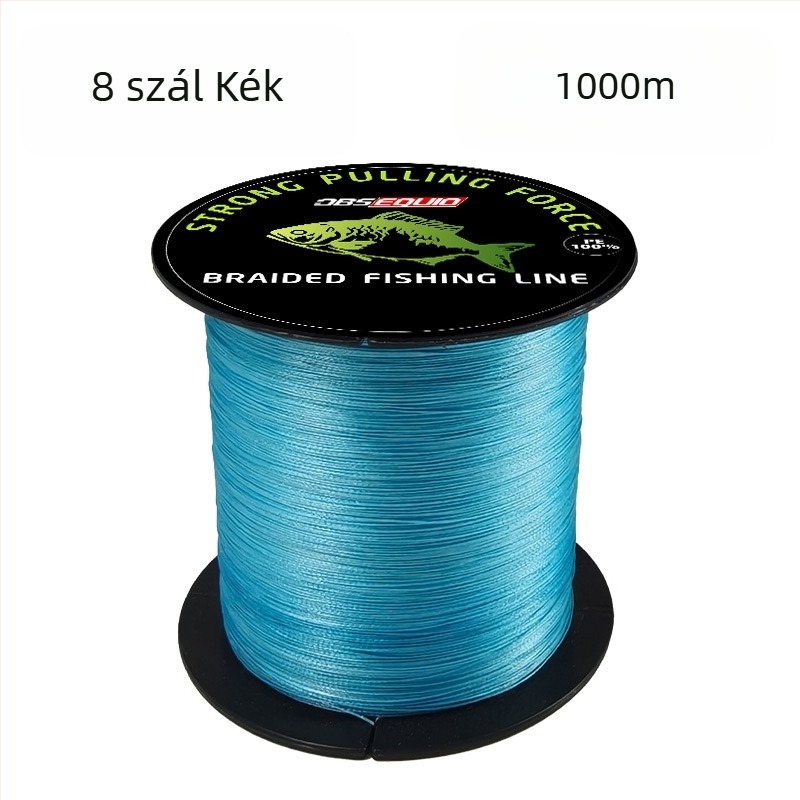 8-szálas fonott PE fő horgász zsinór, 10–80 lb