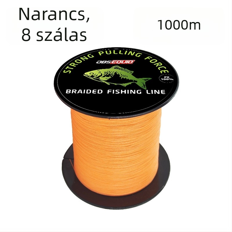 8-szálas fonott PE fő horgász zsinór, 10–80 lb