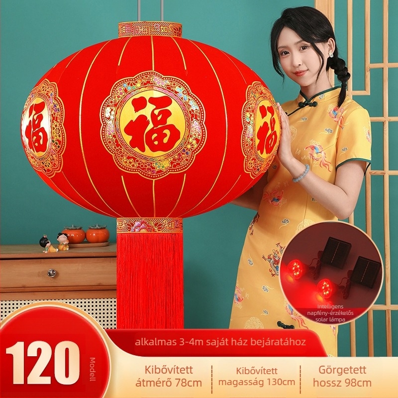 lámpás flocked szövettel, kör alakú, forró nyomtatási technika, Zifu márka, klasszikus stílus