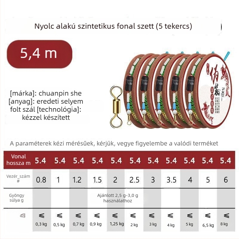 Láthatatlan damilkészlet keszeghez — Nylon