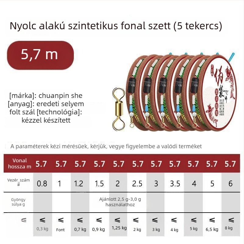 Láthatatlan damilkészlet keszeghez — Nylon