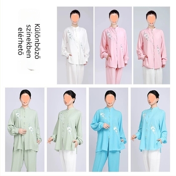 Női Taijiquan edzésruha, Lycra anyag, Vinylon összetétel, Sanda egyenruha időseknek