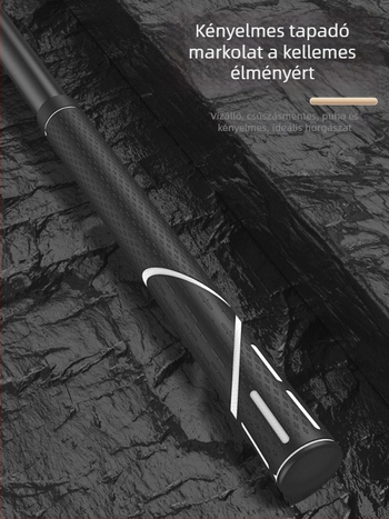 Szénszálas teleszkópos halászháló szett – ultra-könnyű, merev, vékony szemű hálóval, összecsukható, teherbírás 100 kg