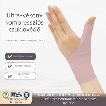 Zuile ultra vékony hüvelykujj- és csuklóvédő – tenyérvédő, poliészter/elasztán, felnőtteknek, alkalmas teniszezésre, tollaslabdára, vívásra, golfra, röplabdára