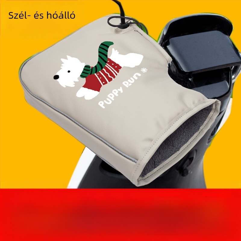 Téli PU kerékpáros kesztyűk, uniszex, felnőttek