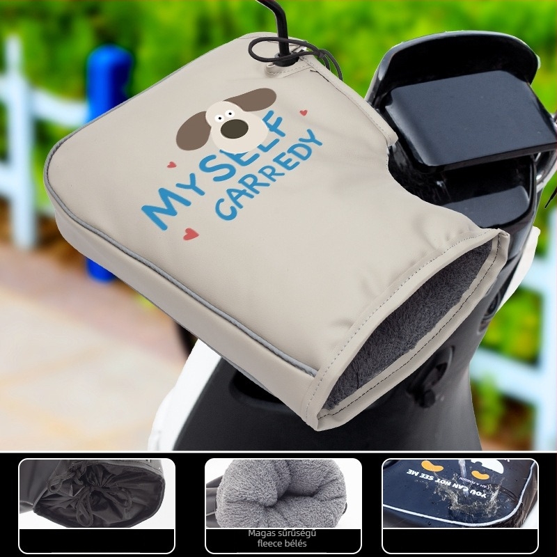 Téli PU kerékpáros kesztyűk, uniszex, felnőttek