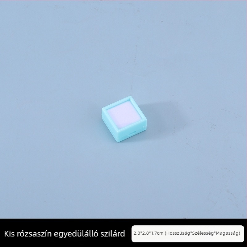 Ékszer kiállító doboz, átlátszó műanyag, porálló, 1 szint