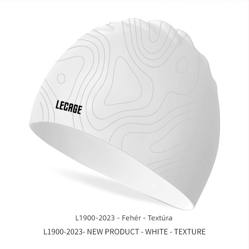 Úszósapka, szilikon, vízálló, hosszú hajhoz, felnőtteknek