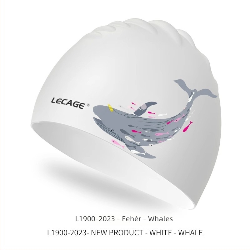 Úszósapka, szilikon, vízálló, hosszú hajhoz, felnőtteknek