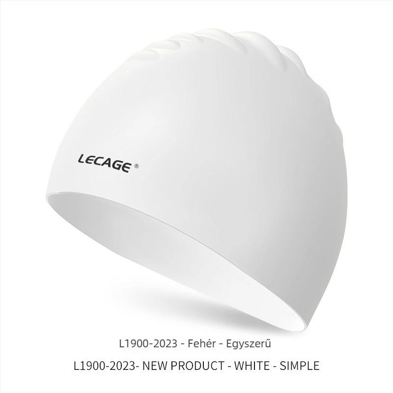 Úszósapka, szilikon, vízálló, hosszú hajhoz, felnőtteknek