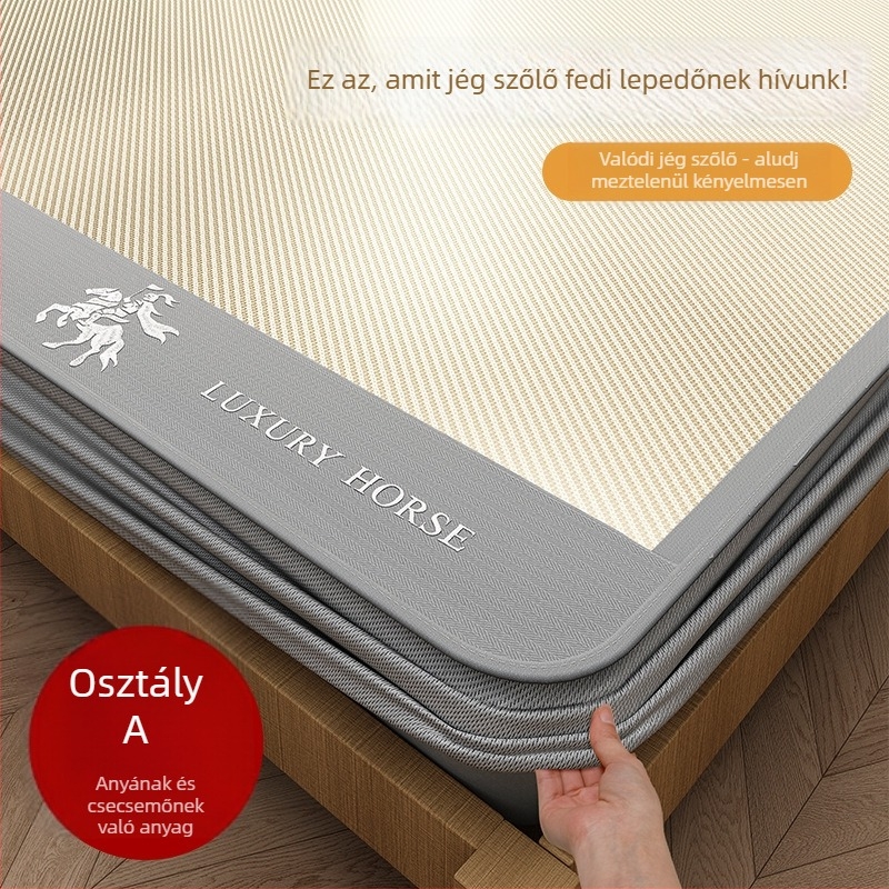 Viskóz rostból készült ágymatrac ice silk bevonattal, modern letisztult stílus, ice silk mat, minősített termék