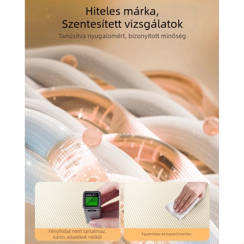 Viskóz rostból készült ágymatrac ice silk bevonattal, modern letisztult stílus, ice silk mat, minősített termék