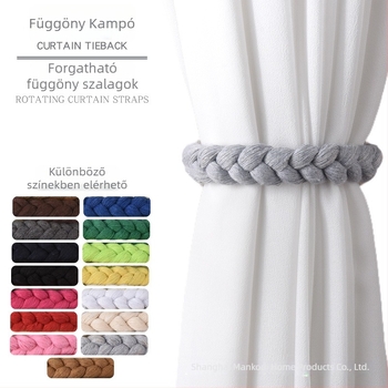 Nordic stílusú függönykötők, kézzel szőtt csavart pántok, poliészter-pamut anyag, Ming qian, testreszabás elérhető